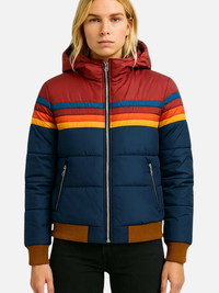 Ana | Chamarra Bomber Acolchada con Capucha Mujer