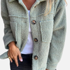 Melissa | Chamarra de Peluche Corta con Botones Mujer