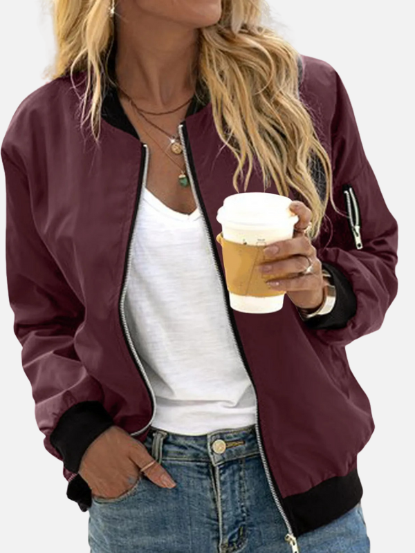 Jazmín | Chaqueta Bomber Ligera con Cierre para Mujer