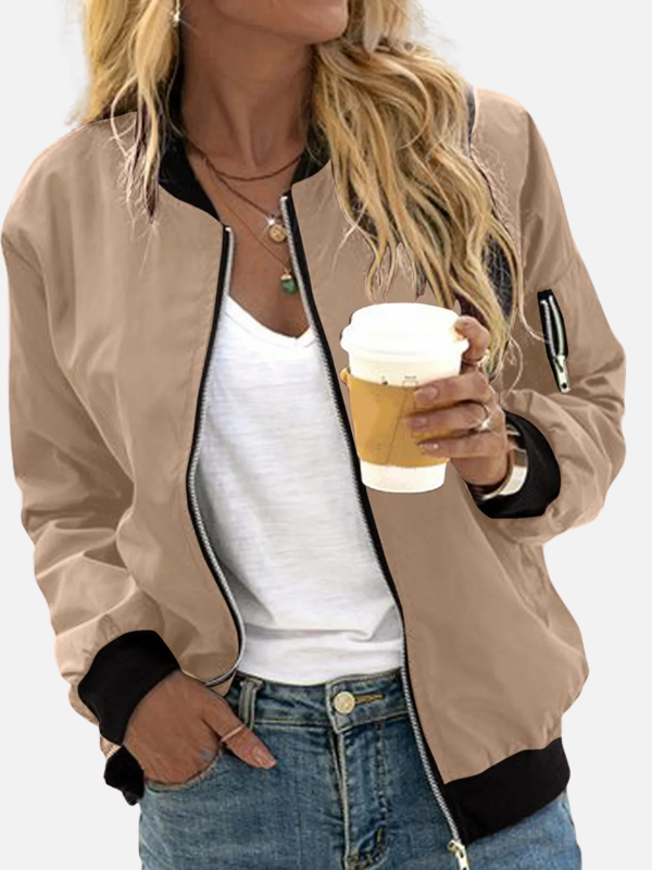 Jazmín | Chaqueta Bomber Ligera con Cierre para Mujer