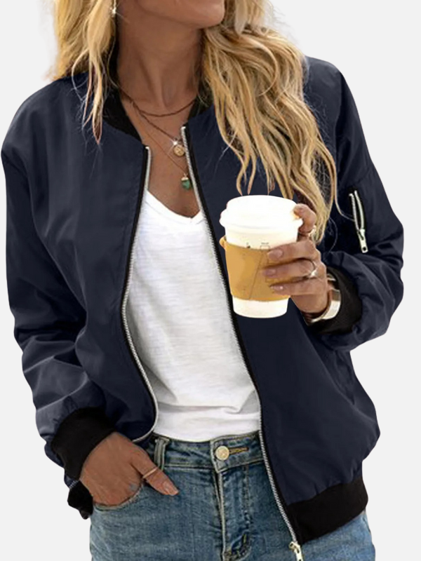 Jazmín | Chaqueta Bomber Ligera con Cierre para Mujer