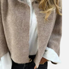 Regina | Chaqueta Corta Tejida sin Cuello para Mujer
