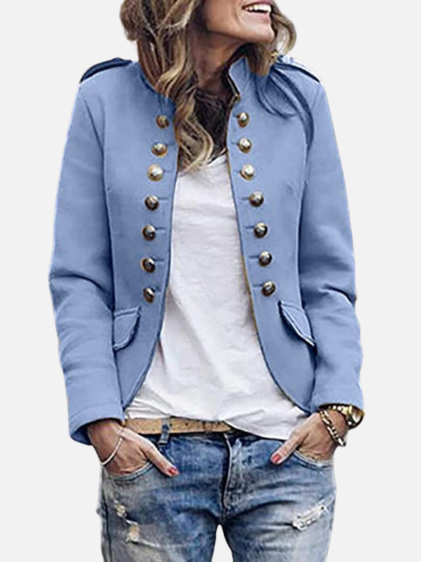 Valentina | Chaqueta Militar Corta con Botones Mujer