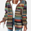 Guadalupe | Chaqueta con Capucha de Rayas Multicolor