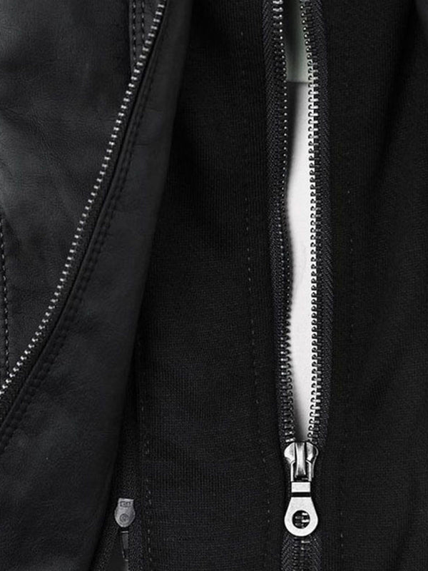 Alejandra | Chaqueta de Cuero Sintético con Capucha Mujer