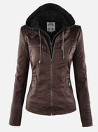 Alejandra | Chaqueta de Cuero Sintético con Capucha Mujer 3