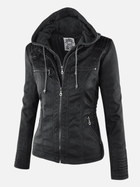 Alejandra | Chaqueta de Cuero Sintético con Capucha Mujer 4