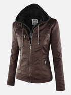 Alejandra | Chaqueta de Cuero Sintético con Capucha Mujer 7