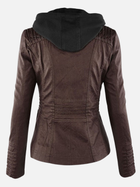 Alejandra | Chaqueta de Cuero Sintético con Capucha Mujer 8