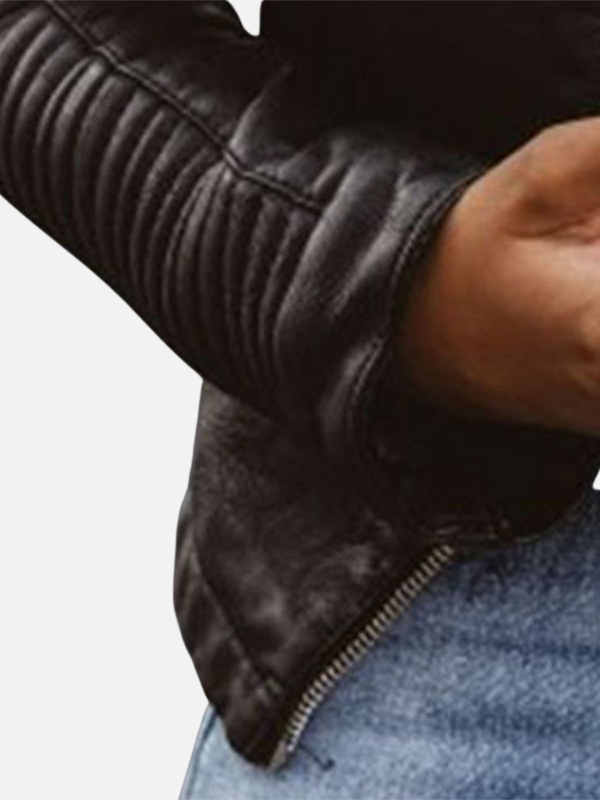 Emilia | Chaqueta de Cuero Sintético con Cierre Mujer