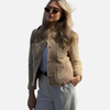Renata | Chaqueta de Tweed Corta sin Cuello Mujer