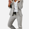 Melissa | Conjunto Blazer de Cuadros y Pantalón Jogger