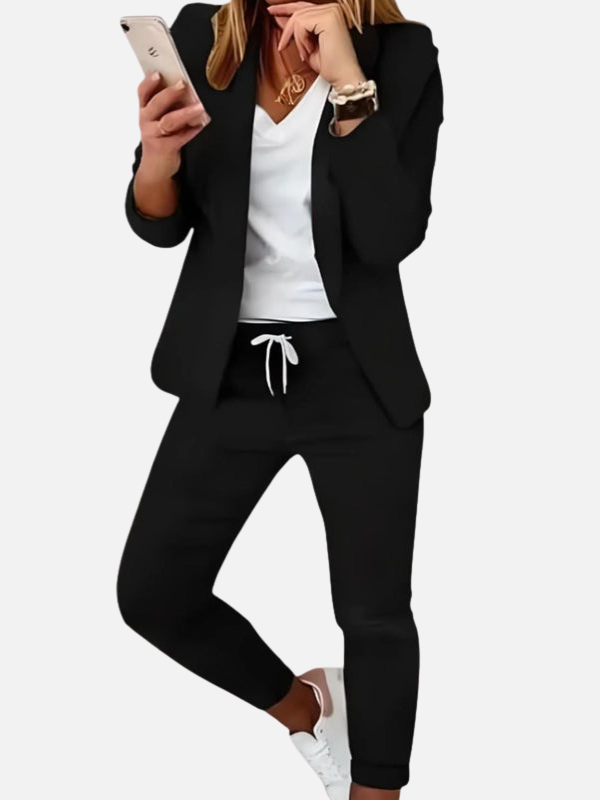 Melissa | Conjunto Blazer de Cuadros y Pantalón Jogger