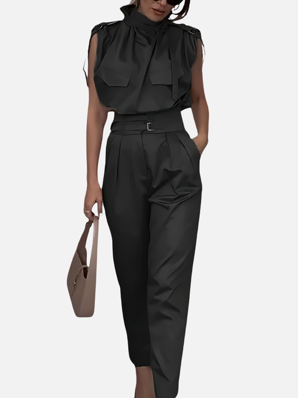 Ximena | Conjunto Blusa y Pantalón de Pierna Ancha Mujer