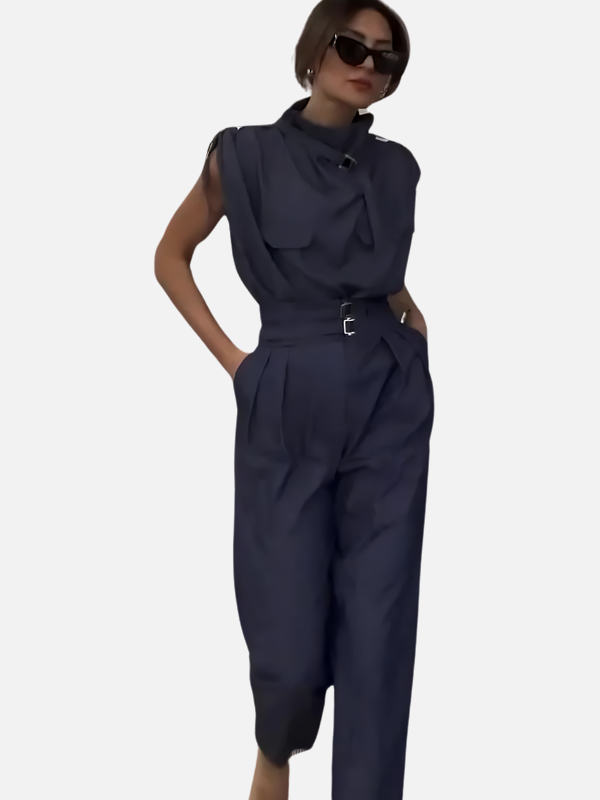 Ximena | Conjunto Blusa y Pantalón de Pierna Ancha Mujer