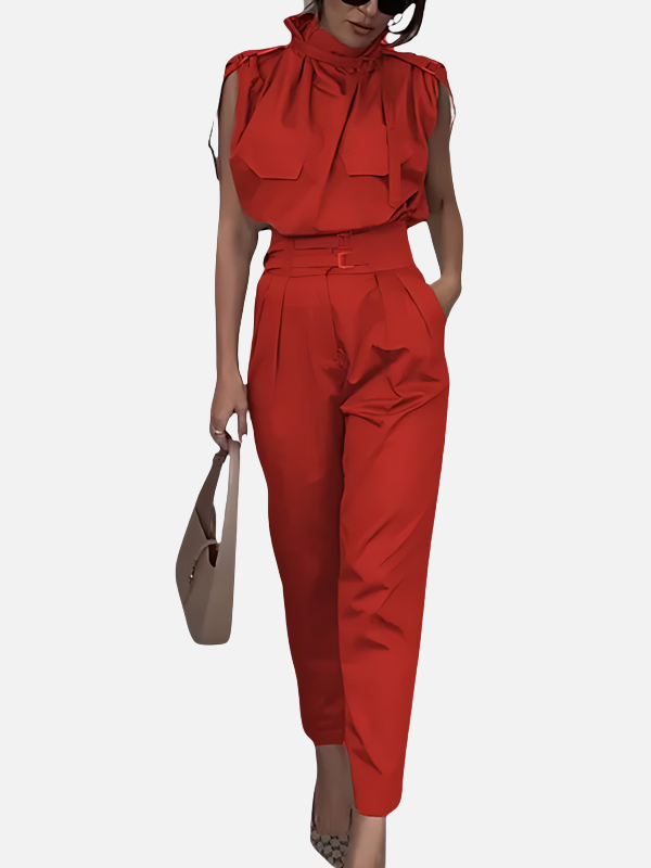 Ximena | Conjunto Blusa y Pantalón de Pierna Ancha Mujer