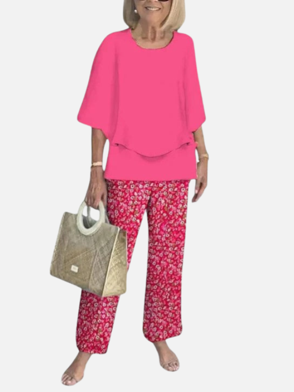 Guadalupe | Conjunto Floral de Dos Piezas para Mujer