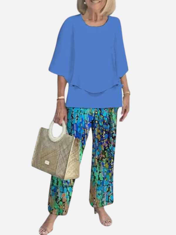 Guadalupe | Conjunto Floral de Dos Piezas para Mujer