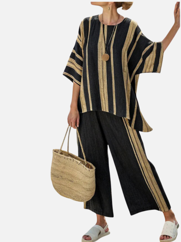 Marisol | Conjunto Oversize de Dos Piezas a Rayas