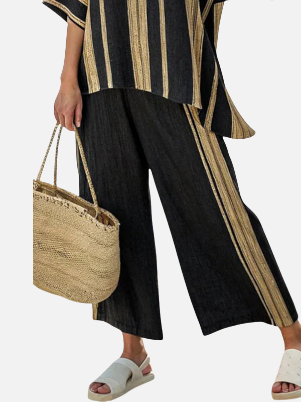 Marisol | Conjunto Oversize de Dos Piezas a Rayas