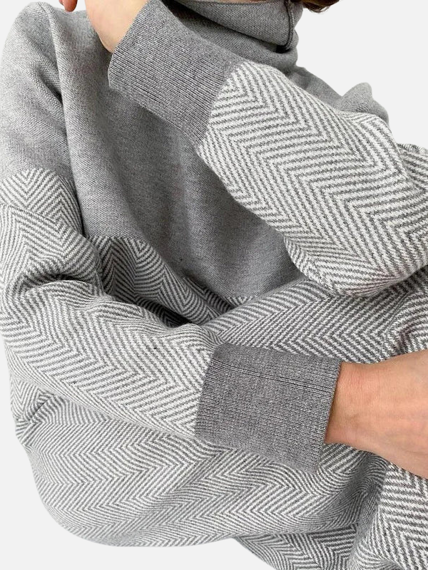 Leticia | Conjunto Tejido de Dos Piezas de Cuello Alto