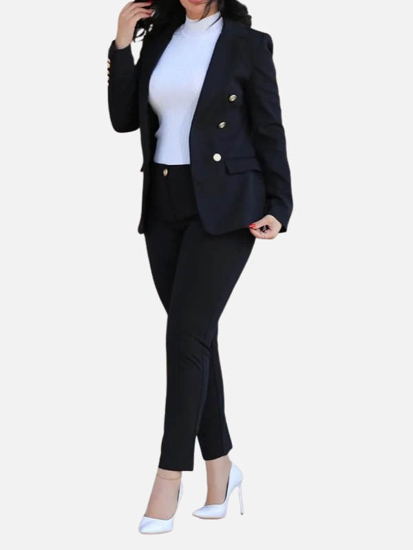 Vanessa | Conjunto de Blazer y Pantalón Cruzado Mujer