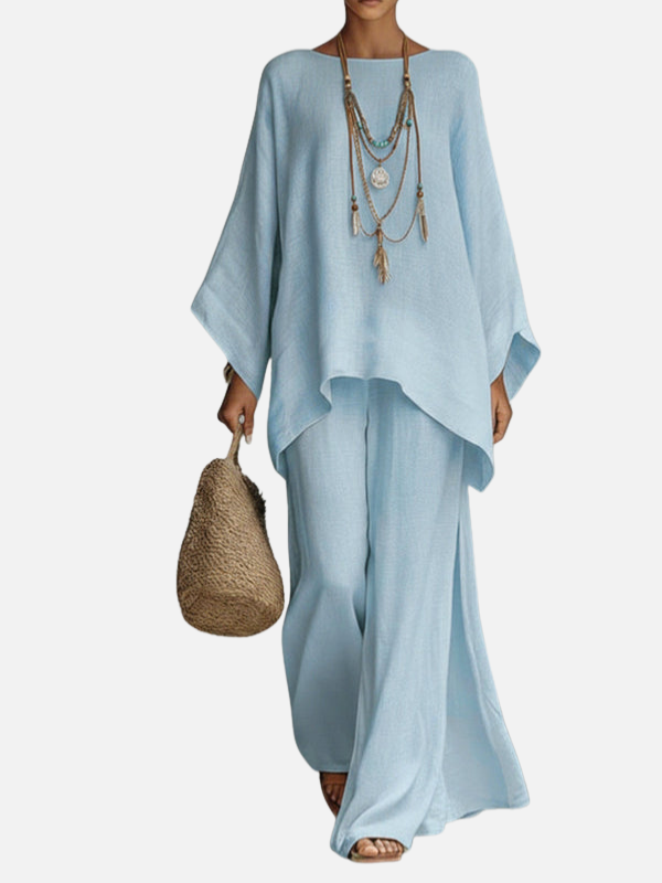 Beatriz | Conjunto de Blusa y Pantalón Ancho Mujer