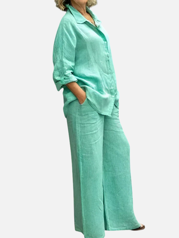 Marisol | Conjunto de Dos Piezas Camisa y Pantalón