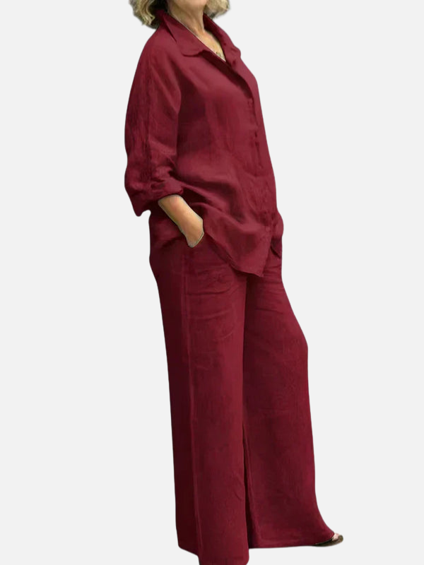 Marisol | Conjunto de Dos Piezas Camisa y Pantalón