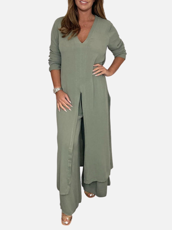 Adriana | Conjunto de Dos Piezas Túnica y Pantalón