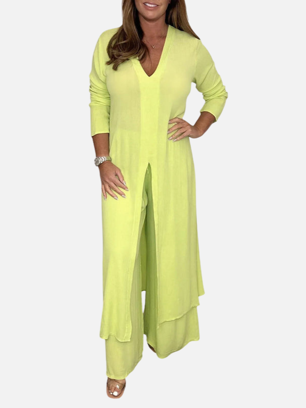 Adriana | Conjunto de Dos Piezas Túnica y Pantalón