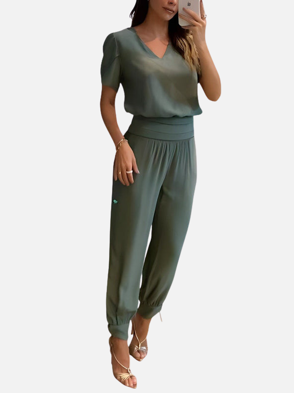 Emilia | Conjunto de Dos Piezas con Estampado Geométrico