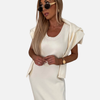 Andrea | Conjunto de Punto Vestido Largo y Suéter Mujer