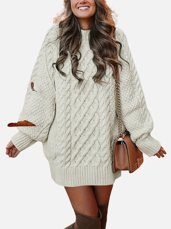 Mariana | Vestido Suéter de Invierno Oversize Mujer