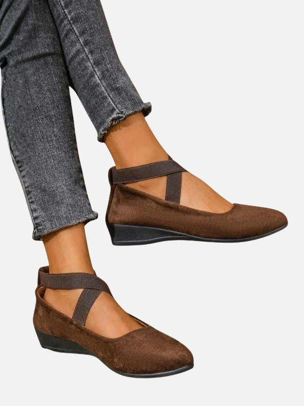 Karla | Flats Ortopédicos con Tiras Cruzadas para Mujer