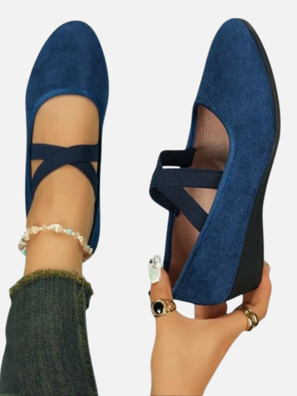 Karla | Flats Ortopédicos con Tiras Cruzadas para Mujer