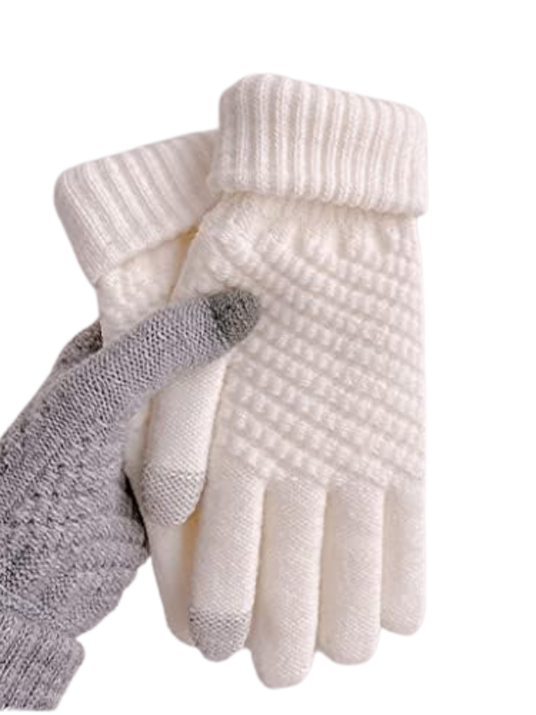 Elena | Guantes Táctiles Tejidos de Invierno Mujer