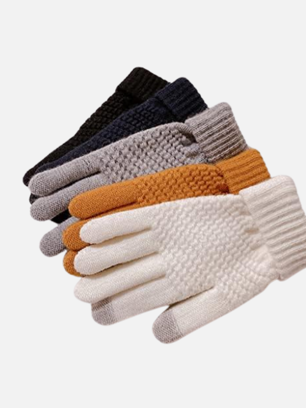 Elena | Guantes Táctiles Tejidos de Invierno Mujer