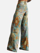 Mariana | Jeans Anchos Floreados de Tiro Alto para Mujer 2