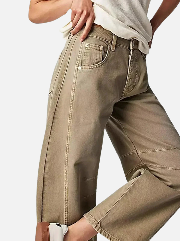 Camila | Jeans Holgados de Tiro Alto Rectos para Mujer