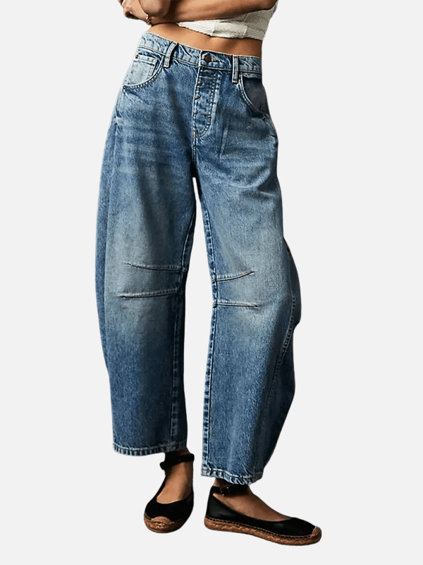 Camila | Jeans Holgados de Tiro Alto Rectos para Mujer