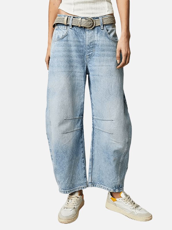 Camila | Jeans Holgados de Tiro Alto Rectos para Mujer