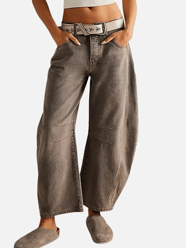Camila | Jeans Holgados de Tiro Alto Rectos para Mujer