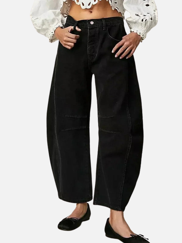 Camila | Jeans Holgados de Tiro Alto Rectos para Mujer
