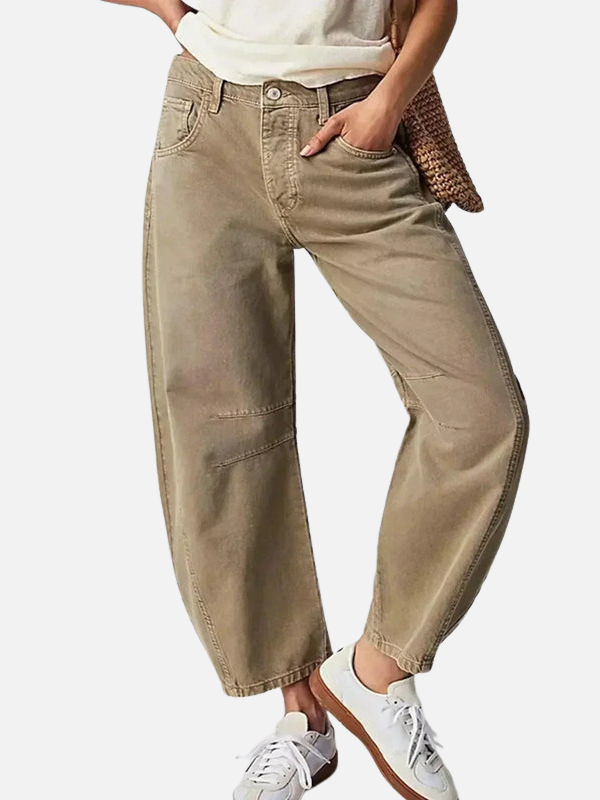 Camila | Jeans Holgados de Tiro Alto Rectos para Mujer