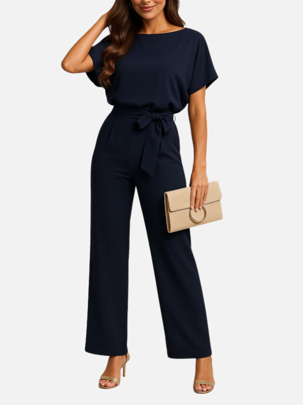 Valentina | Jumpsuit con Cinturón de Pierna Ancha