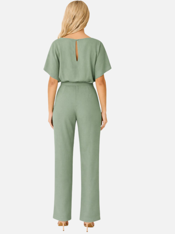 Valentina | Jumpsuit con Cinturón de Pierna Ancha