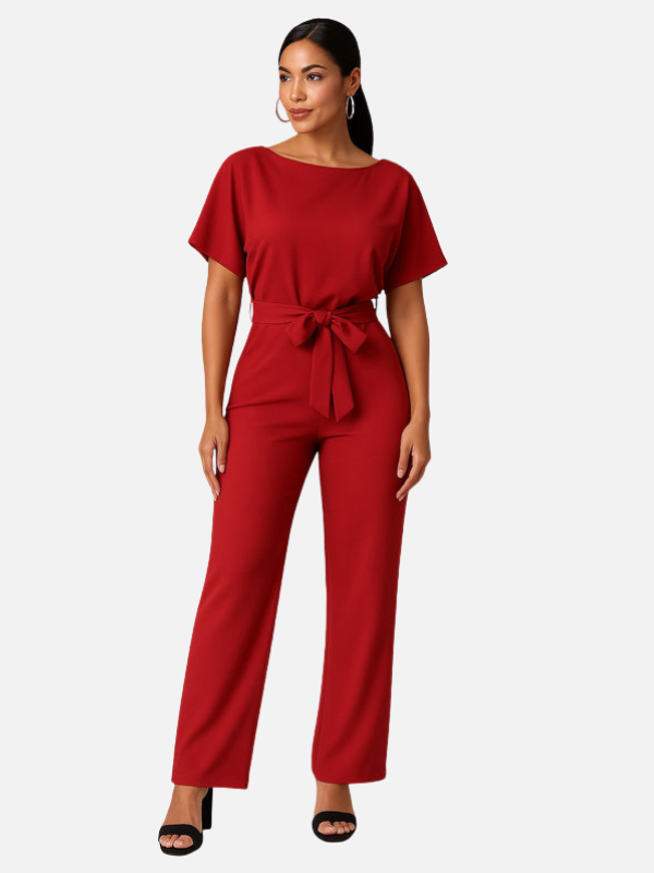 Valentina | Jumpsuit con Cinturón de Pierna Ancha