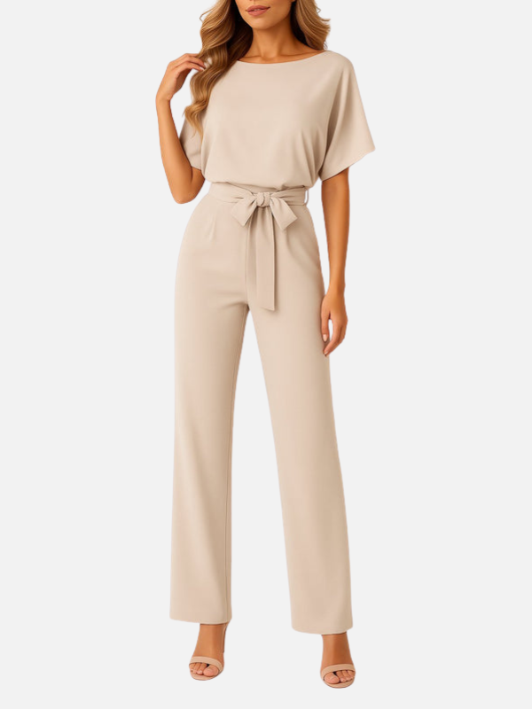 Valentina | Jumpsuit con Cinturón de Pierna Ancha