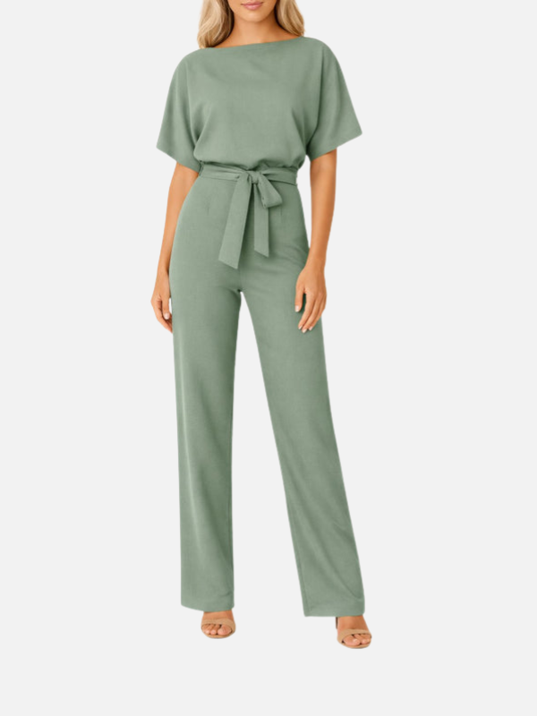 Valentina | Jumpsuit con Cinturón de Pierna Ancha